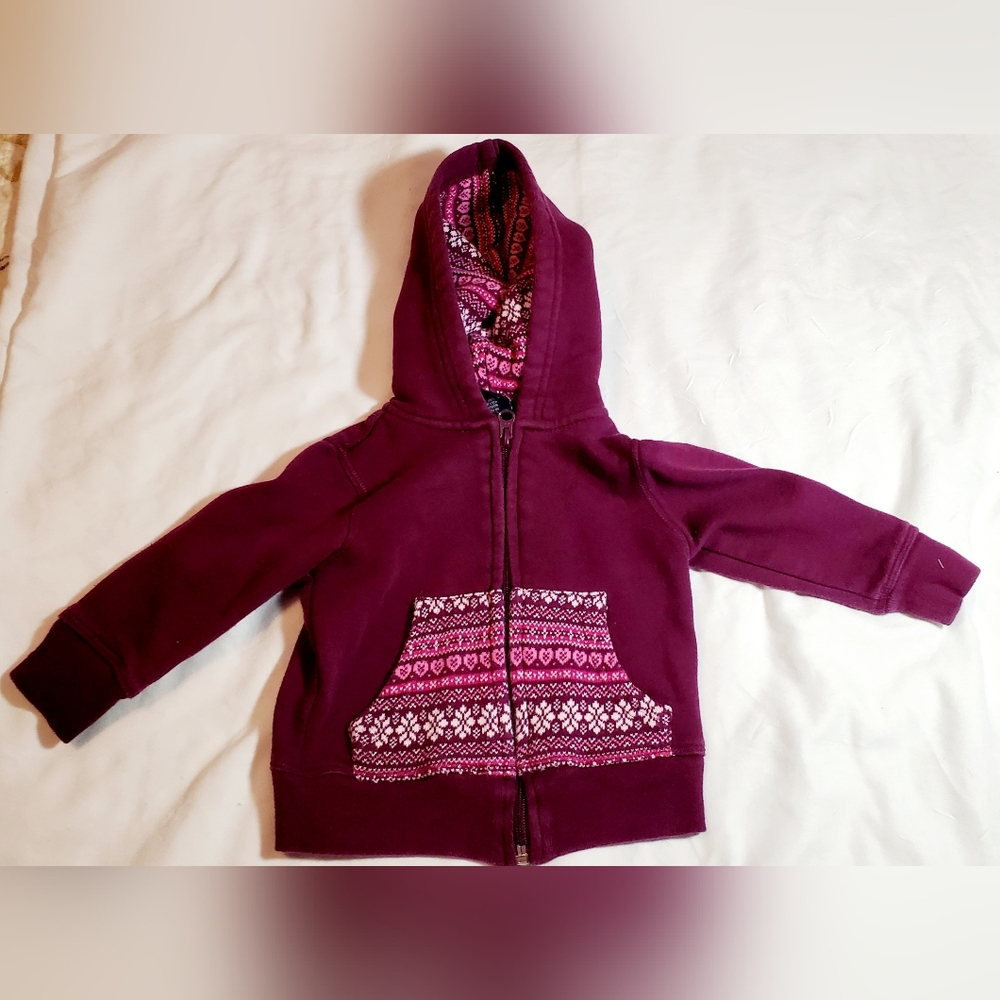 Baby girl 12 month jacket sweater with hood